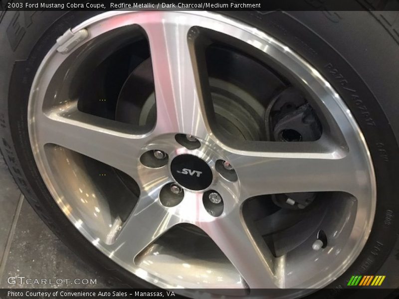 Redfire Metallic / Dark Charcoal/Medium Parchment 2003 Ford Mustang Cobra Coupe