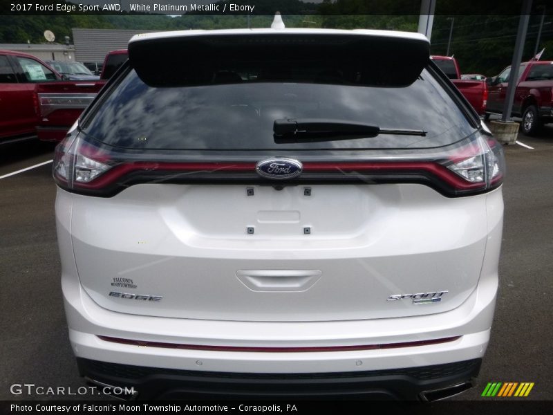 White Platinum Metallic / Ebony 2017 Ford Edge Sport AWD