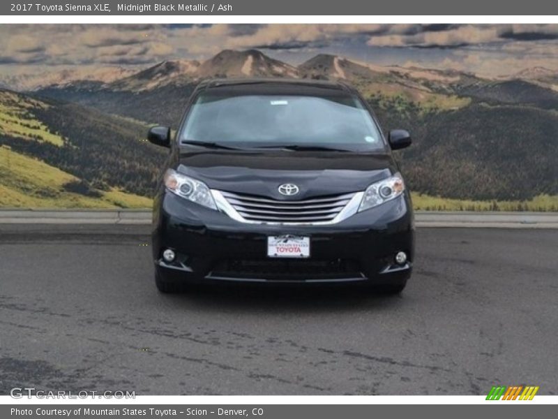 Midnight Black Metallic / Ash 2017 Toyota Sienna XLE