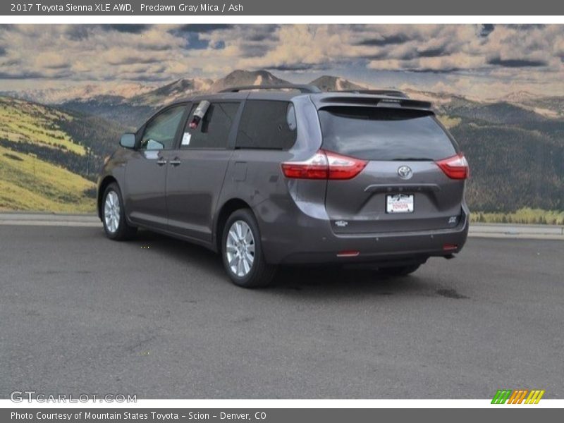 Predawn Gray Mica / Ash 2017 Toyota Sienna XLE AWD
