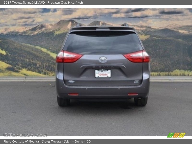 Predawn Gray Mica / Ash 2017 Toyota Sienna XLE AWD