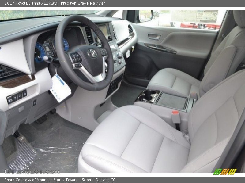 Predawn Gray Mica / Ash 2017 Toyota Sienna XLE AWD