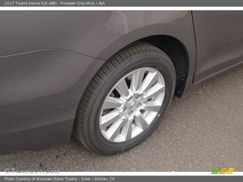 Predawn Gray Mica / Ash 2017 Toyota Sienna XLE AWD