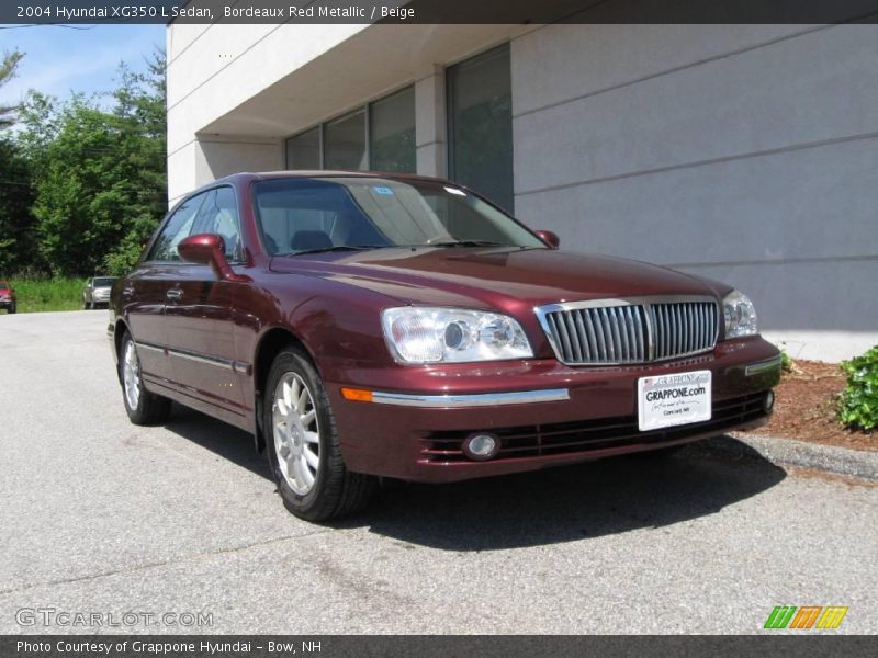Bordeaux Red Metallic / Beige 2004 Hyundai XG350 L Sedan