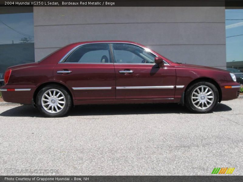 Bordeaux Red Metallic / Beige 2004 Hyundai XG350 L Sedan