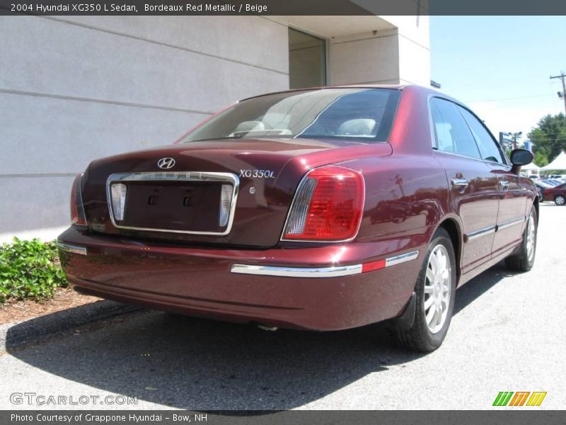 Bordeaux Red Metallic / Beige 2004 Hyundai XG350 L Sedan