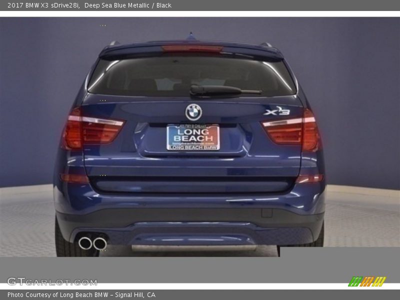 Deep Sea Blue Metallic / Black 2017 BMW X3 sDrive28i