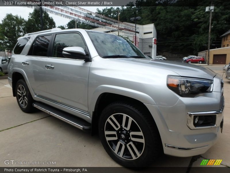 Classic Silver Metallic / Black 2017 Toyota 4Runner Limited 4x4