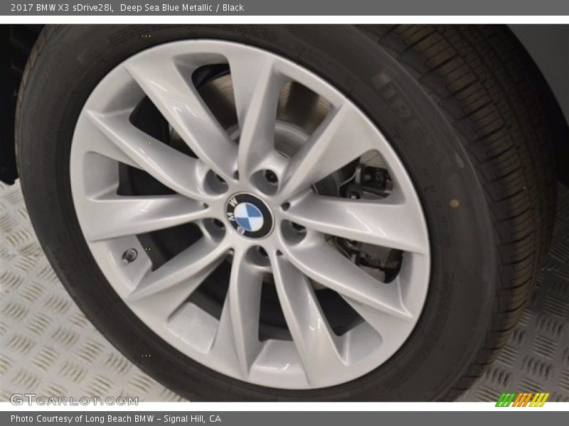 Deep Sea Blue Metallic / Black 2017 BMW X3 sDrive28i