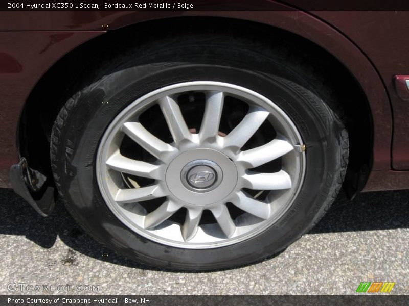 Bordeaux Red Metallic / Beige 2004 Hyundai XG350 L Sedan