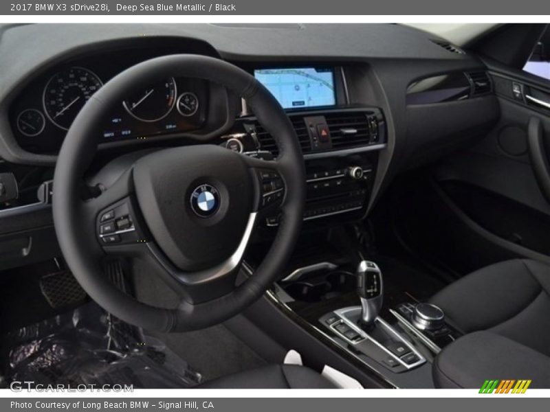 Deep Sea Blue Metallic / Black 2017 BMW X3 sDrive28i