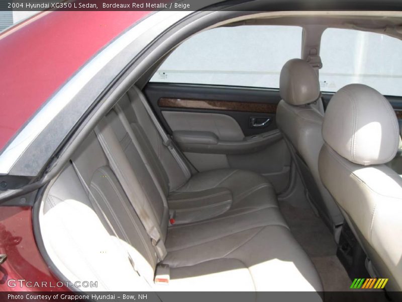 Bordeaux Red Metallic / Beige 2004 Hyundai XG350 L Sedan