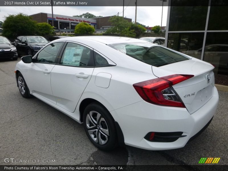 Taffeta White / Ivory 2017 Honda Civic LX Sedan