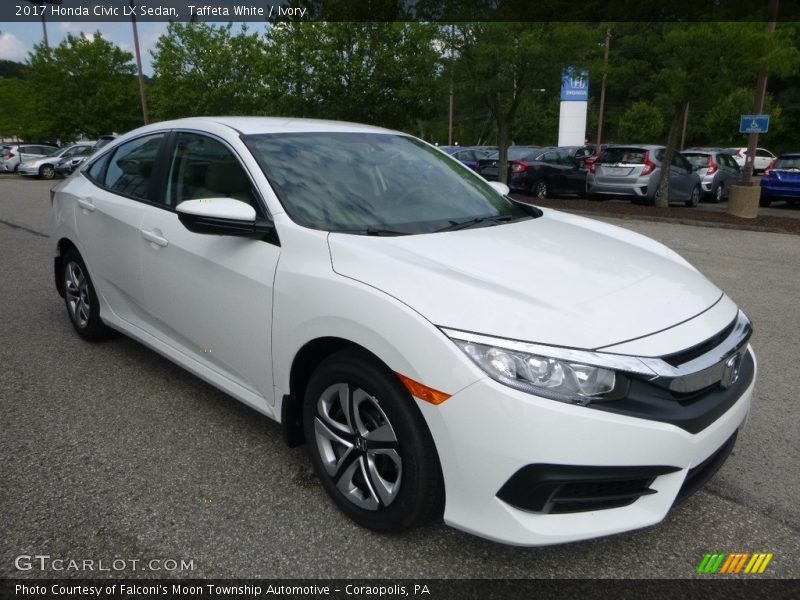 Taffeta White / Ivory 2017 Honda Civic LX Sedan