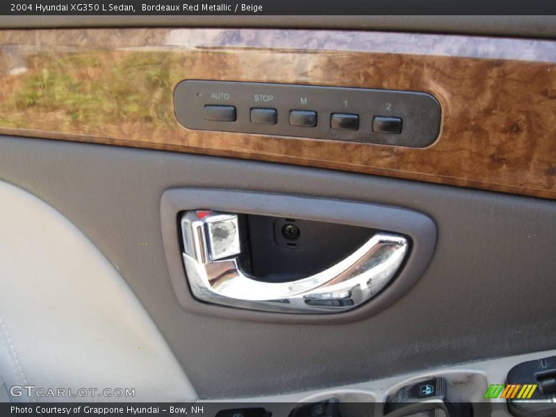 Bordeaux Red Metallic / Beige 2004 Hyundai XG350 L Sedan