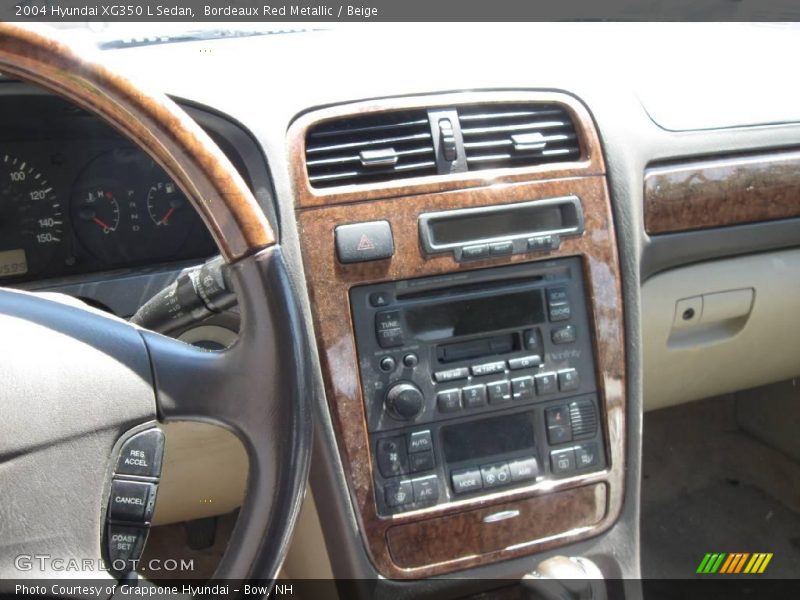 Bordeaux Red Metallic / Beige 2004 Hyundai XG350 L Sedan