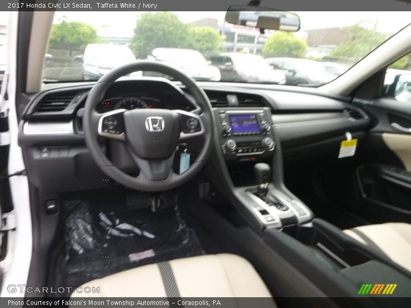 Taffeta White / Ivory 2017 Honda Civic LX Sedan