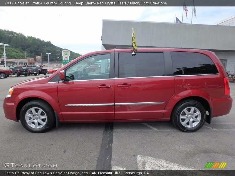 Deep Cherry Red Crystal Pearl / Black/Light Graystone 2012 Chrysler Town & Country Touring