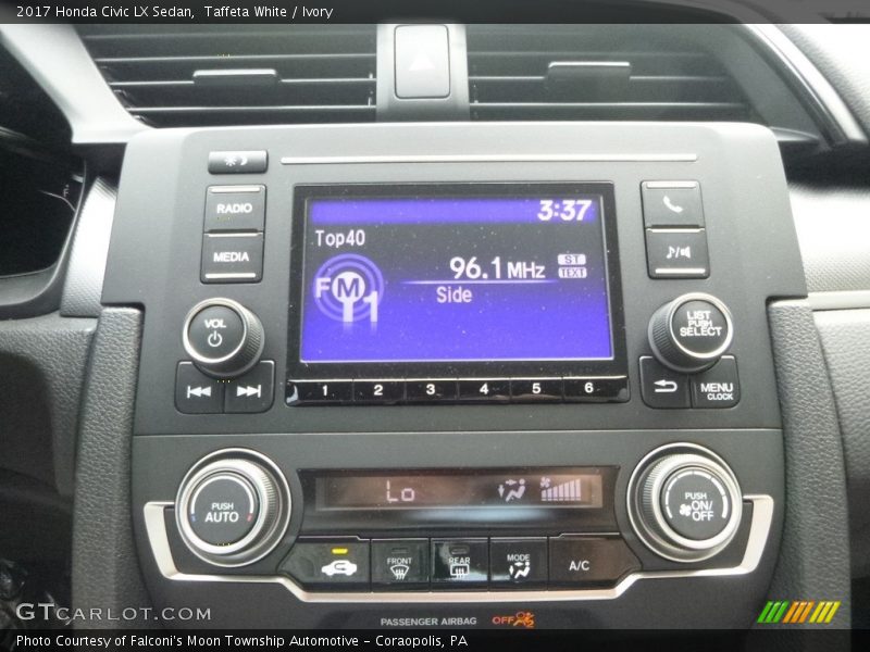 Taffeta White / Ivory 2017 Honda Civic LX Sedan