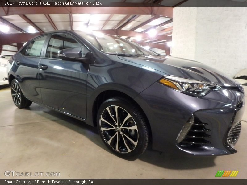 Falcon Gray Metallic / Black 2017 Toyota Corolla XSE