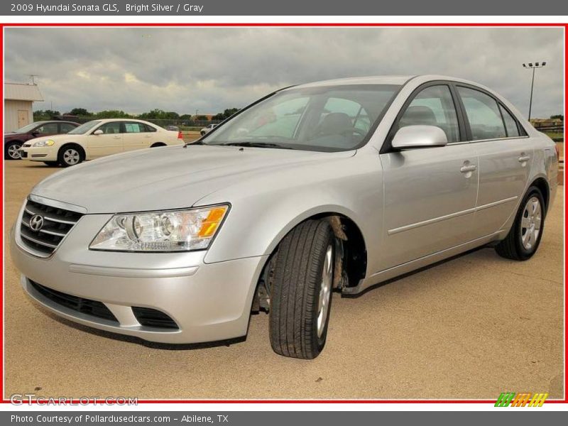 Bright Silver / Gray 2009 Hyundai Sonata GLS