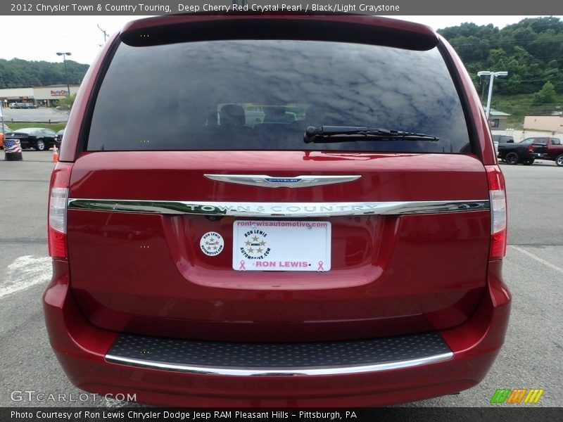 Deep Cherry Red Crystal Pearl / Black/Light Graystone 2012 Chrysler Town & Country Touring