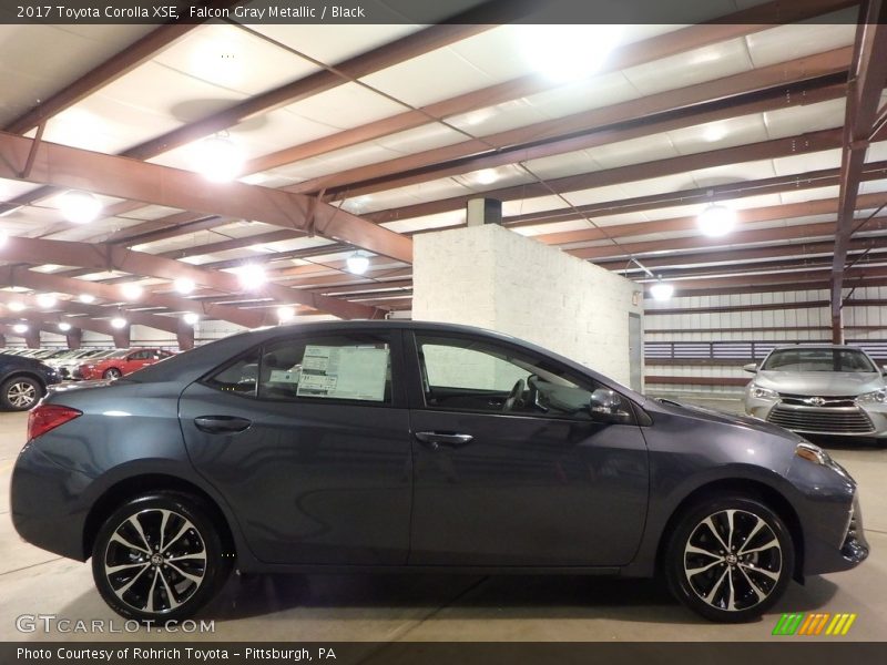 Falcon Gray Metallic / Black 2017 Toyota Corolla XSE