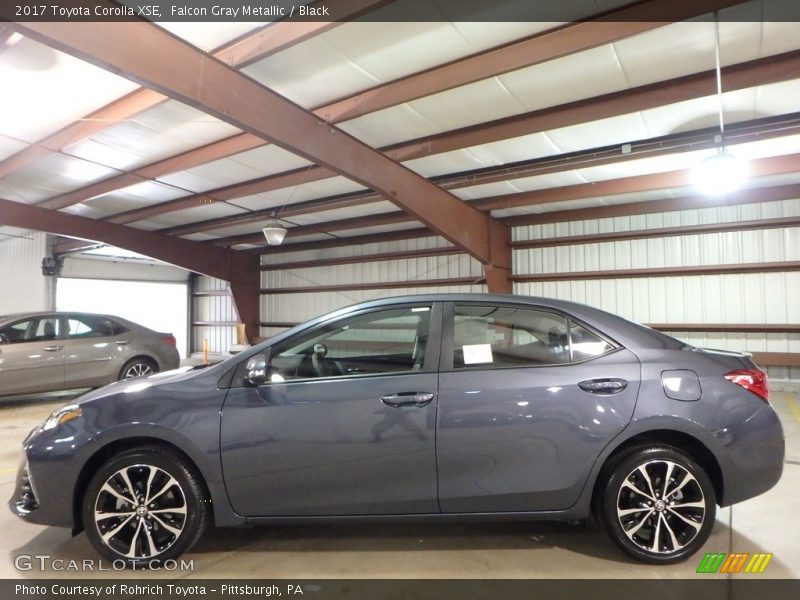 Falcon Gray Metallic / Black 2017 Toyota Corolla XSE