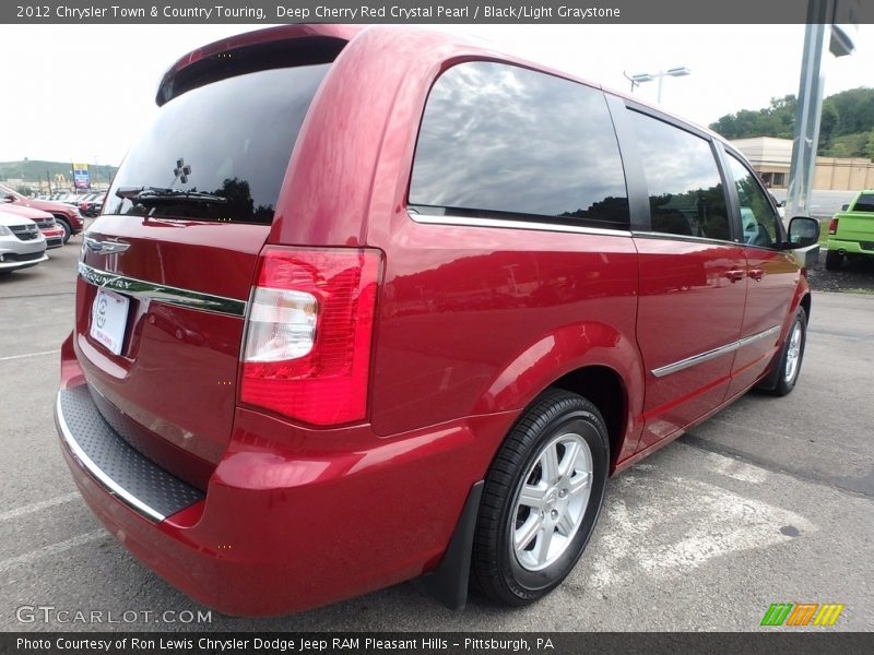 Deep Cherry Red Crystal Pearl / Black/Light Graystone 2012 Chrysler Town & Country Touring
