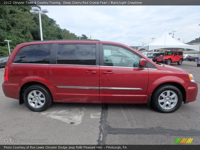 Deep Cherry Red Crystal Pearl / Black/Light Graystone 2012 Chrysler Town & Country Touring