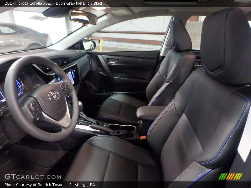 Falcon Gray Metallic / Black 2017 Toyota Corolla XSE