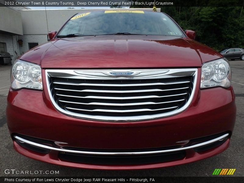 Deep Cherry Red Crystal Pearl / Black/Light Graystone 2012 Chrysler Town & Country Touring