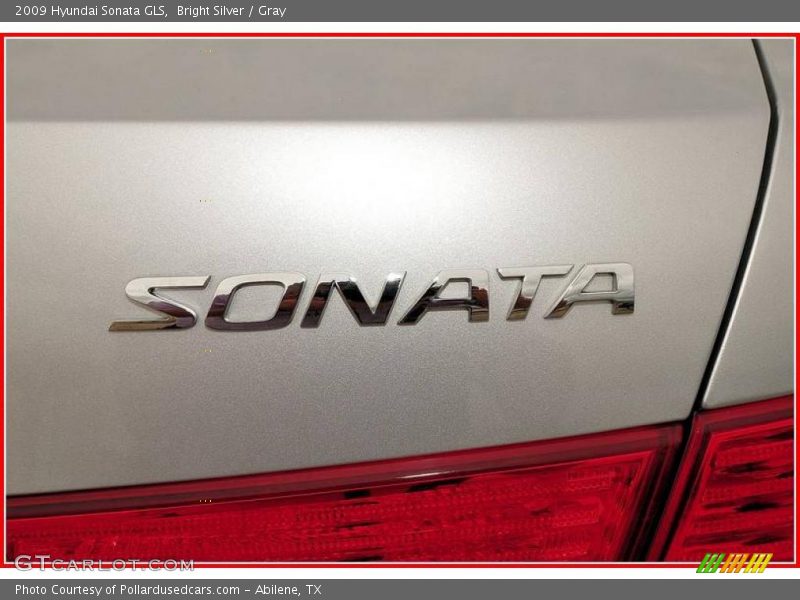 Bright Silver / Gray 2009 Hyundai Sonata GLS