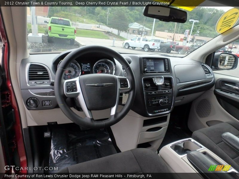Deep Cherry Red Crystal Pearl / Black/Light Graystone 2012 Chrysler Town & Country Touring