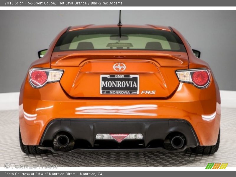 Hot Lava Orange / Black/Red Accents 2013 Scion FR-S Sport Coupe