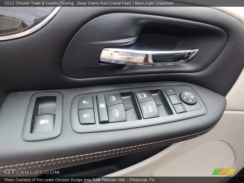 Deep Cherry Red Crystal Pearl / Black/Light Graystone 2012 Chrysler Town & Country Touring
