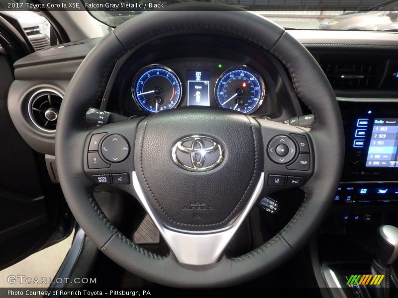 Falcon Gray Metallic / Black 2017 Toyota Corolla XSE