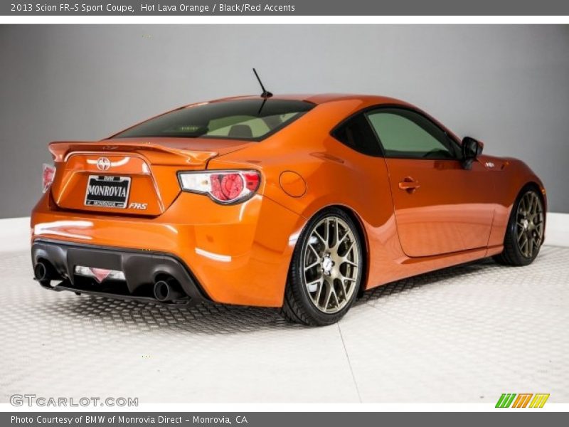 Hot Lava Orange / Black/Red Accents 2013 Scion FR-S Sport Coupe