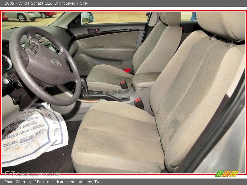 Bright Silver / Gray 2009 Hyundai Sonata GLS