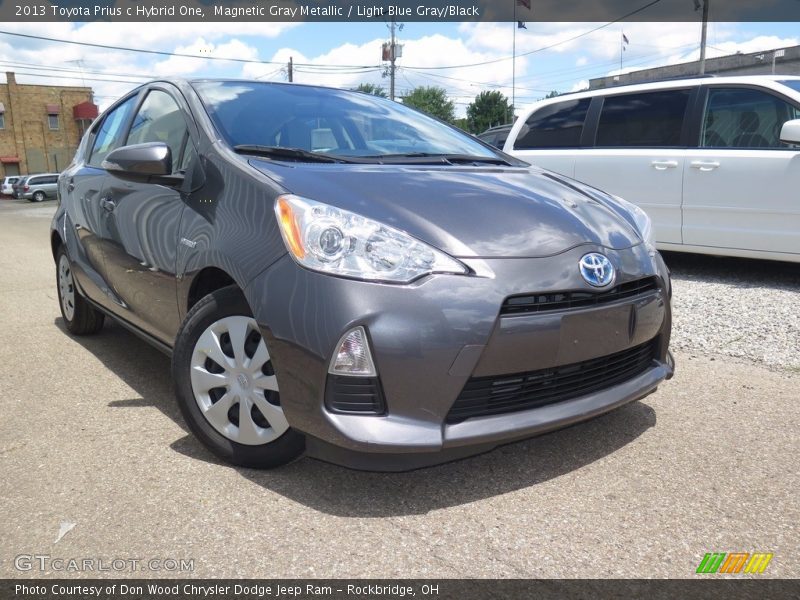 Magnetic Gray Metallic / Light Blue Gray/Black 2013 Toyota Prius c Hybrid One