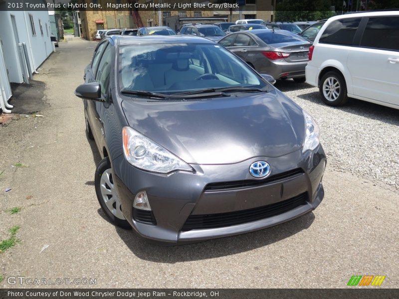 Magnetic Gray Metallic / Light Blue Gray/Black 2013 Toyota Prius c Hybrid One