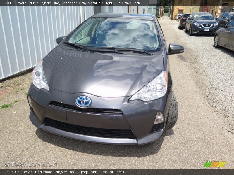Magnetic Gray Metallic / Light Blue Gray/Black 2013 Toyota Prius c Hybrid One