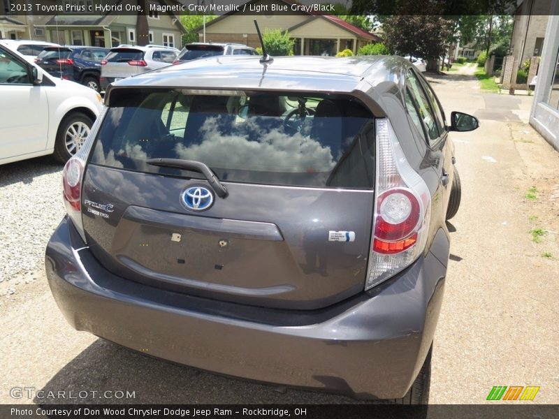 Magnetic Gray Metallic / Light Blue Gray/Black 2013 Toyota Prius c Hybrid One
