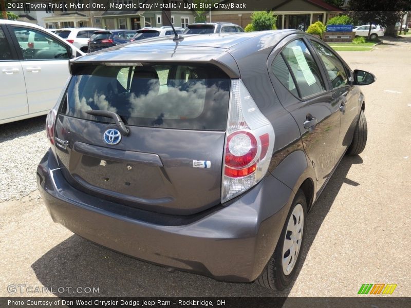 Magnetic Gray Metallic / Light Blue Gray/Black 2013 Toyota Prius c Hybrid One