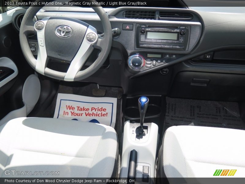 Magnetic Gray Metallic / Light Blue Gray/Black 2013 Toyota Prius c Hybrid One