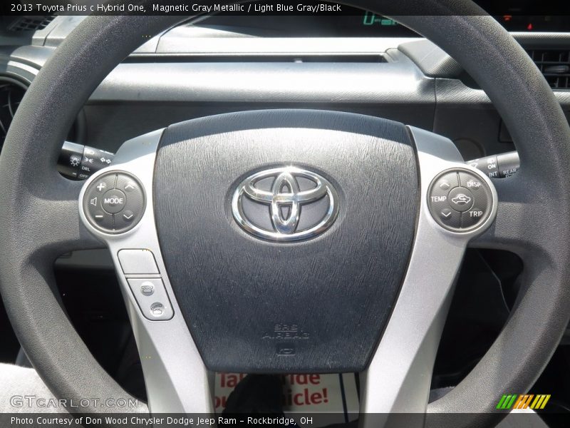 Magnetic Gray Metallic / Light Blue Gray/Black 2013 Toyota Prius c Hybrid One