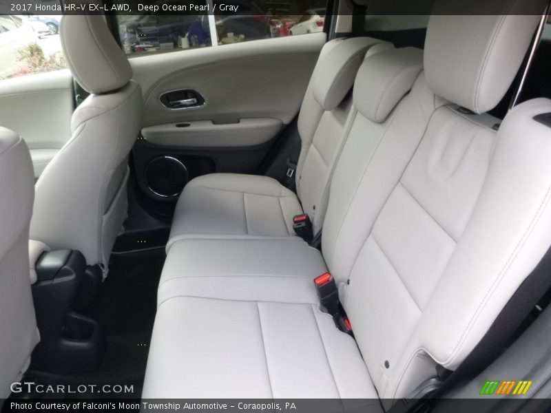 Deep Ocean Pearl / Gray 2017 Honda HR-V EX-L AWD