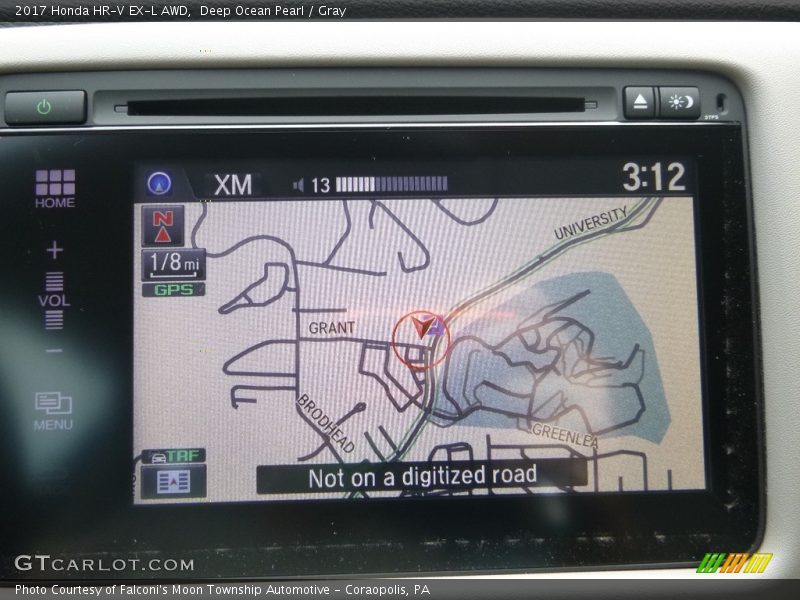 Deep Ocean Pearl / Gray 2017 Honda HR-V EX-L AWD