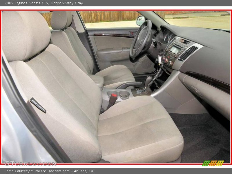 Bright Silver / Gray 2009 Hyundai Sonata GLS