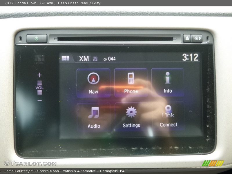 Deep Ocean Pearl / Gray 2017 Honda HR-V EX-L AWD